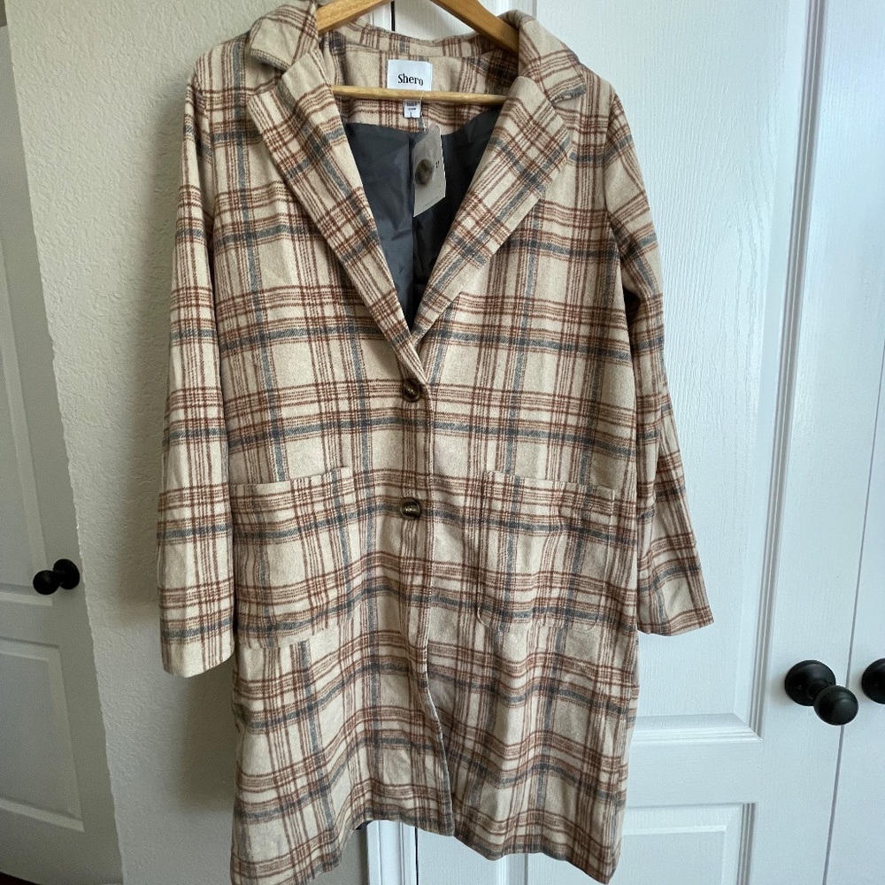 Plaid Pea Coat